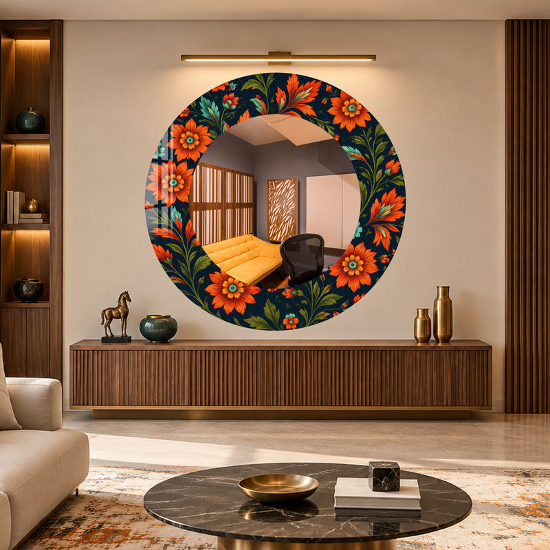Midnight Orange Blooms lifestyle view
