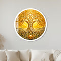 Golden Tree of Life with white frame
