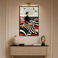 Seaside Serenity with black frame