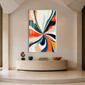 Artronauts Glass Print 12x18 cm | 4.7"x7.1" / Silver Radiant Colour Burst Glass Wall Art