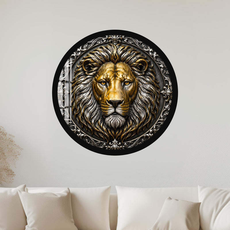 Regal Golden Lion with black frame