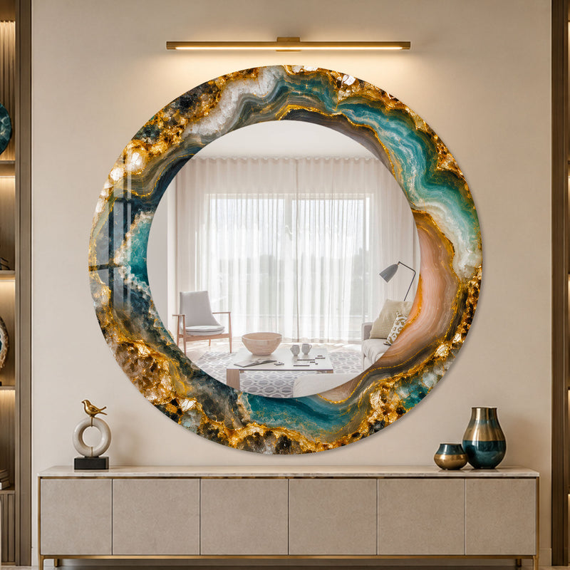 Gilded Teal Agate lifestyle view