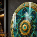 Turquoise Gilded Mandala lifestyle view