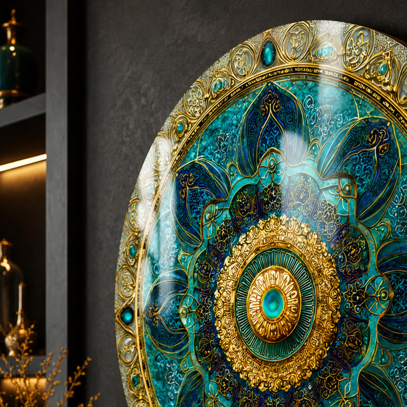 Turquoise Gilded Mandala lifestyle view