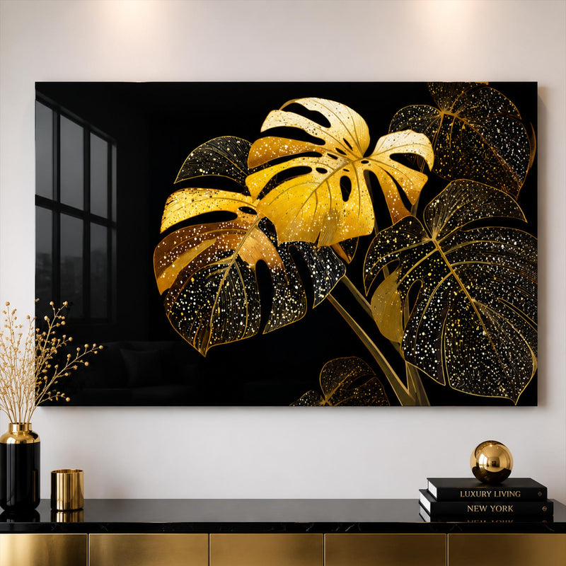 Golden Monstera Leaves lifestyle view
