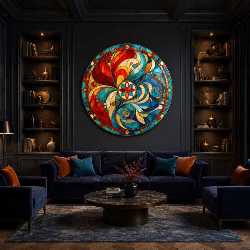 Crimson Azure Harmony lifestyle view