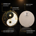 Celestial Yin Yang — tempered glass, ultra HD print, ready to hang