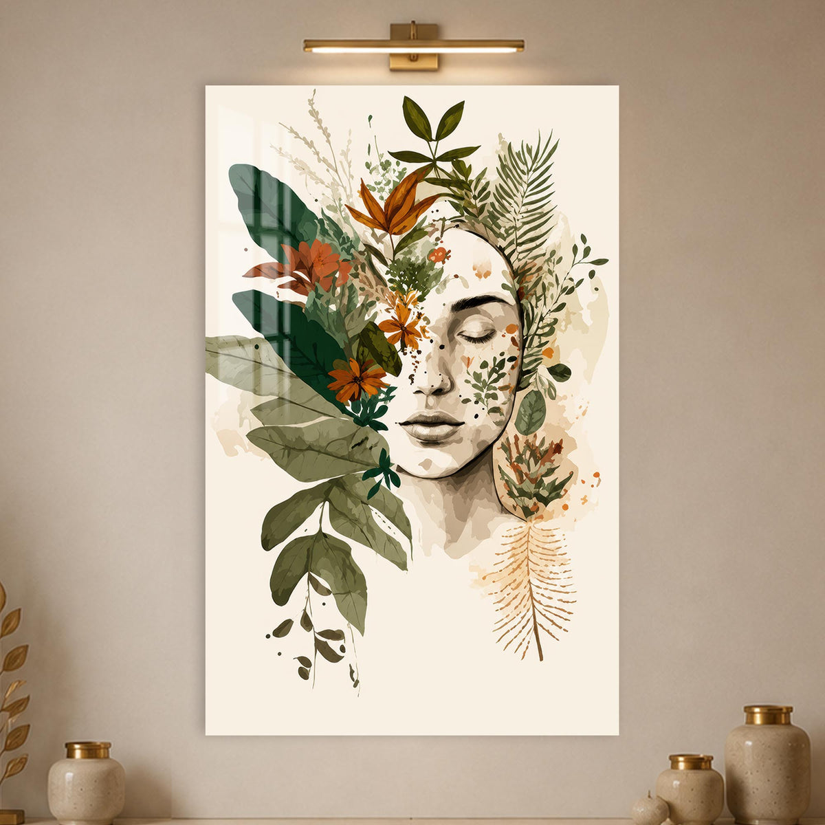 Botanical Serenity in a modern room