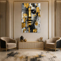 Fragmented Golden Woman lifestyle view