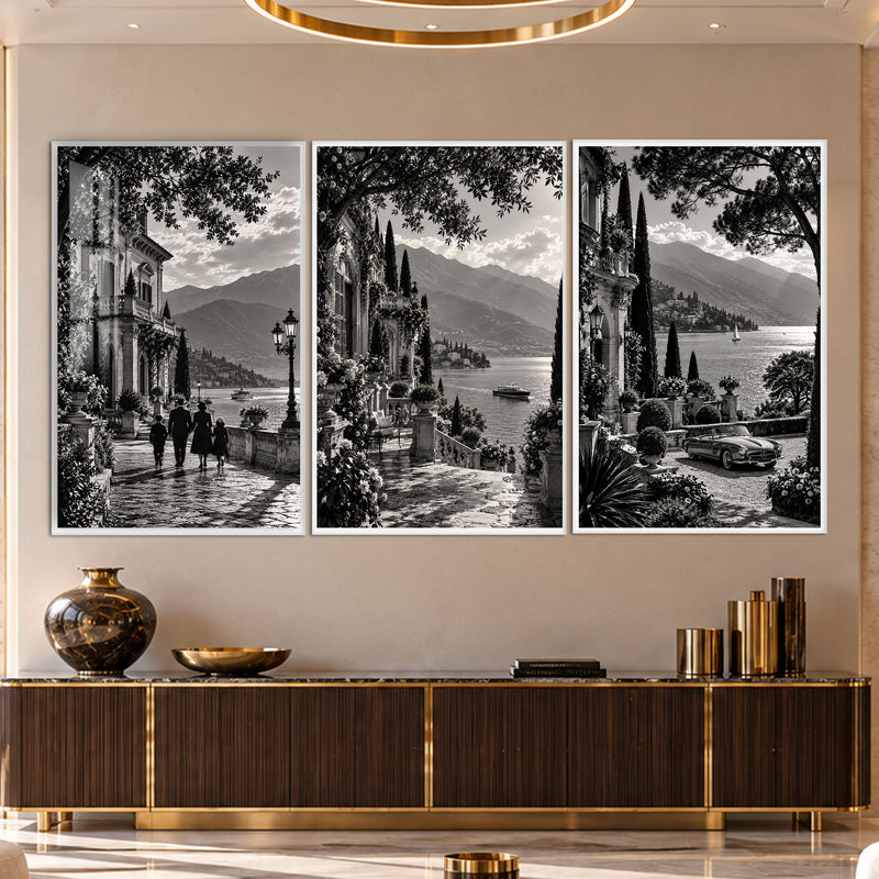 Lakeside Villa with white frame