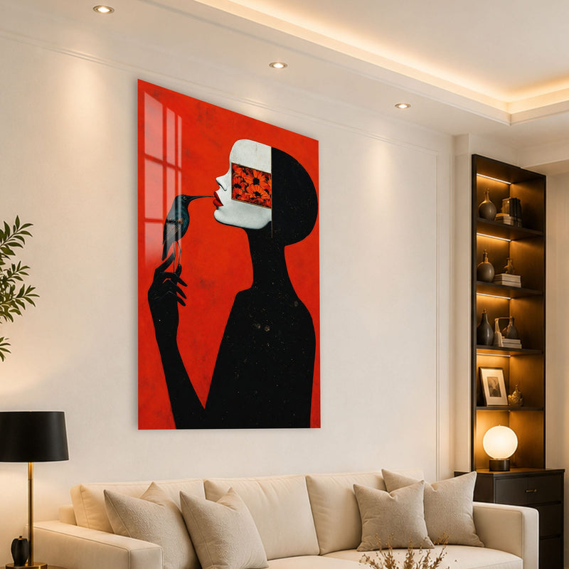 Artronauts Glass Print Floral Vision Glass Wall Art