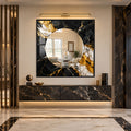 Gilded Onyx Marble with gold frame