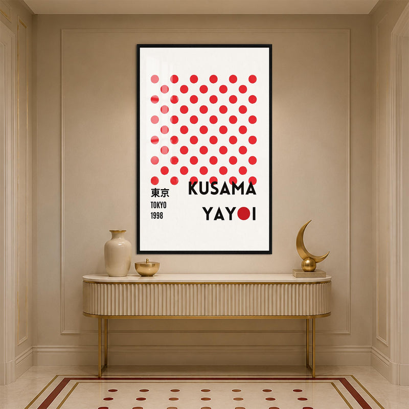 Kusama Tokyo Dots with black frame