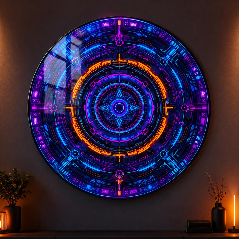 Neon Cyber Mandala lifestyle view