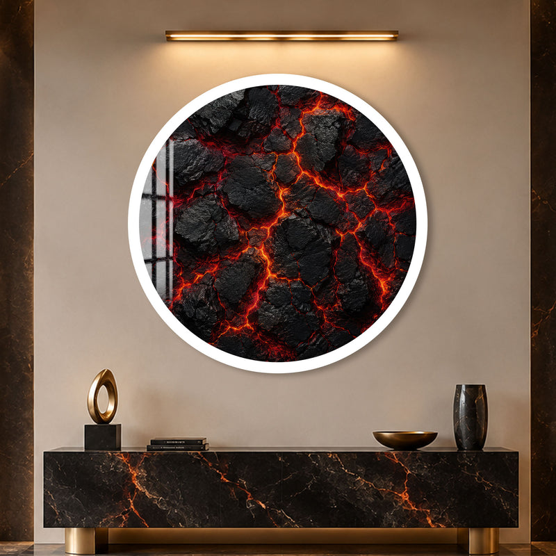 Molten Earth with white frame