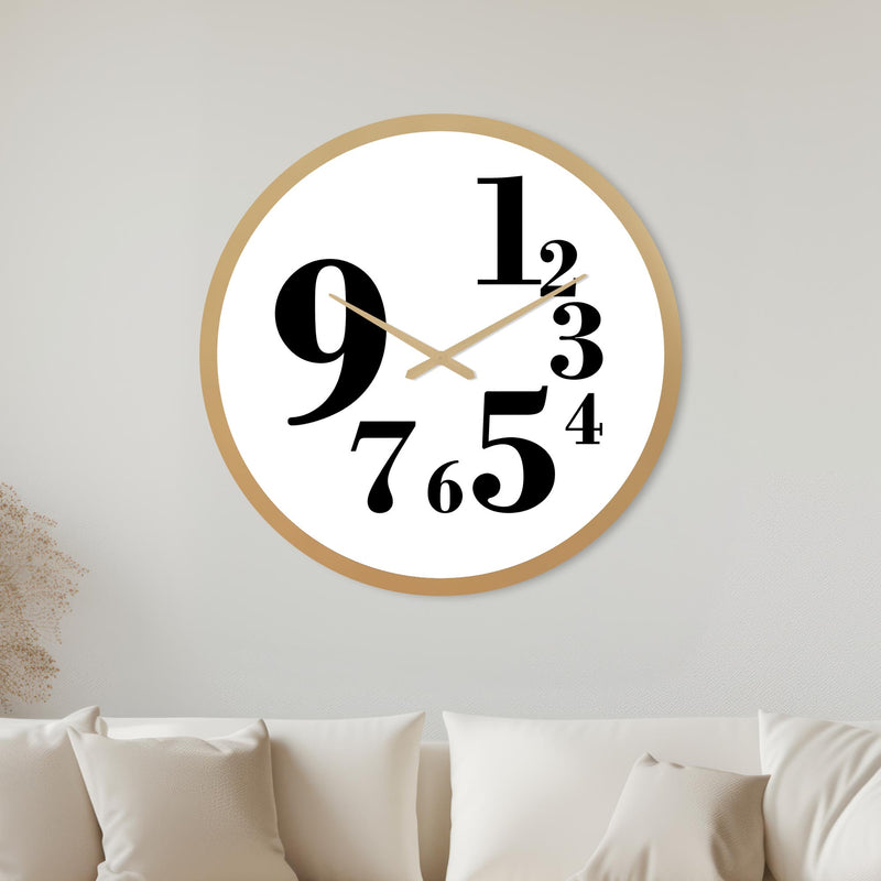Mismatched Number Dial with gold frame