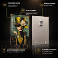 Gilded Rose Muse — tempered glass, ultra HD print, ready to hang