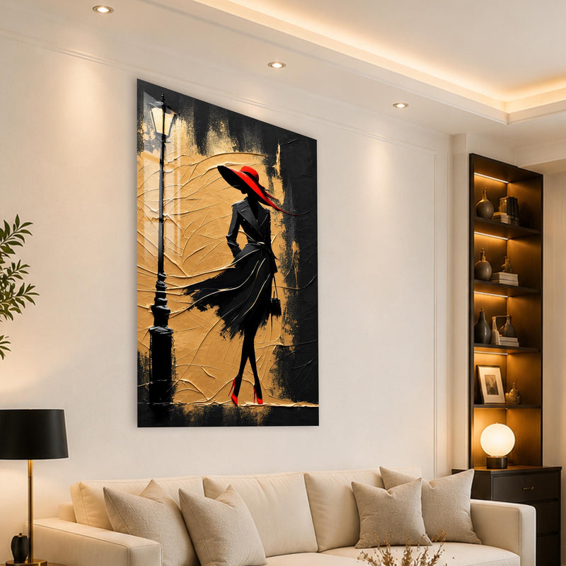 Crimson Hat Elegance lifestyle view