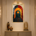 Retro Geometric Archway with gold frame