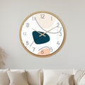Modern Pebble Shapes with gold frame
