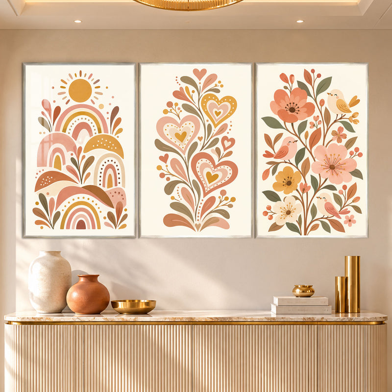 Bohemian Sunshine with silver frame