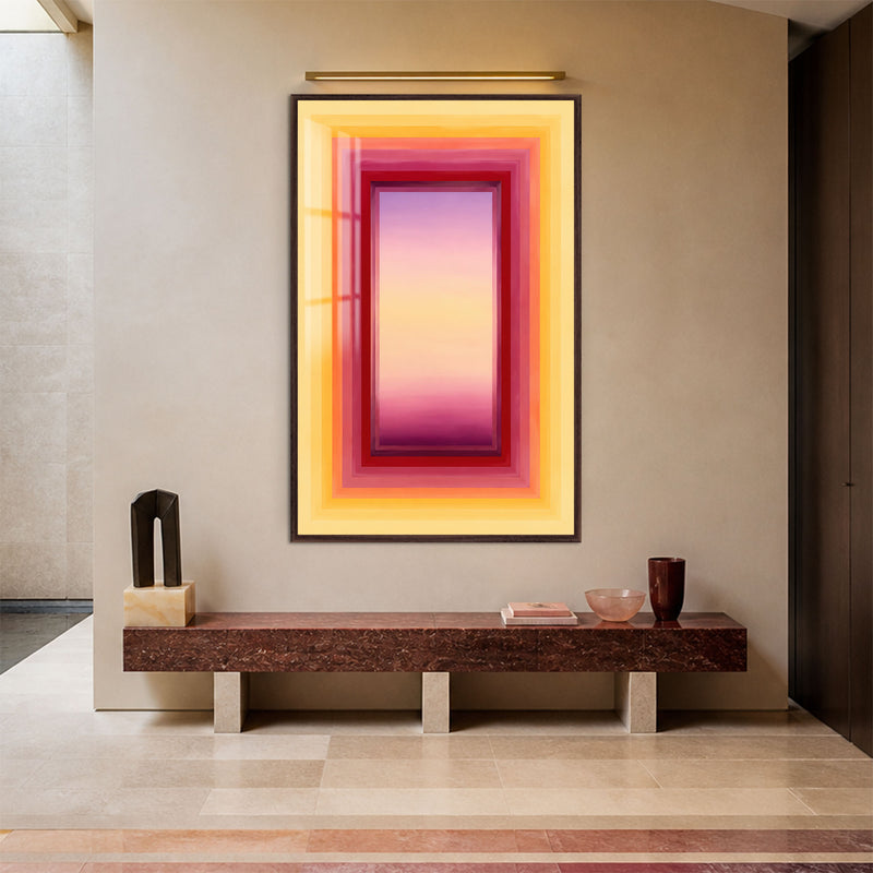 Sunset Portal with walnut frame