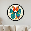 Vibrant Butterfly Garden with black frame
