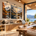 Autumn Alpine Lake lifestyle view