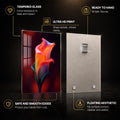 Neon Calla Bloom — tempered glass, ultra HD print, ready to hang