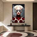 Pearl Vision with walnut frame