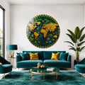 Peacock World Map lifestyle view