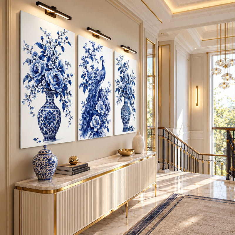 Blue Peacock Floral lifestyle view