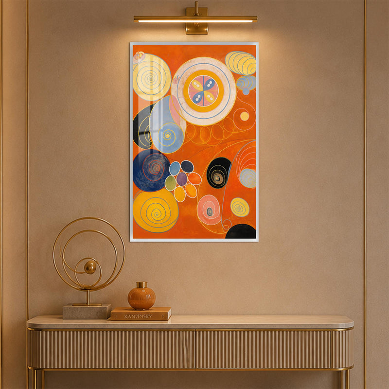 Radiant Spiral Harmony with white frame