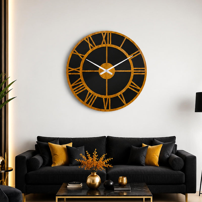 Wood Effect Roman Numerals lifestyle view