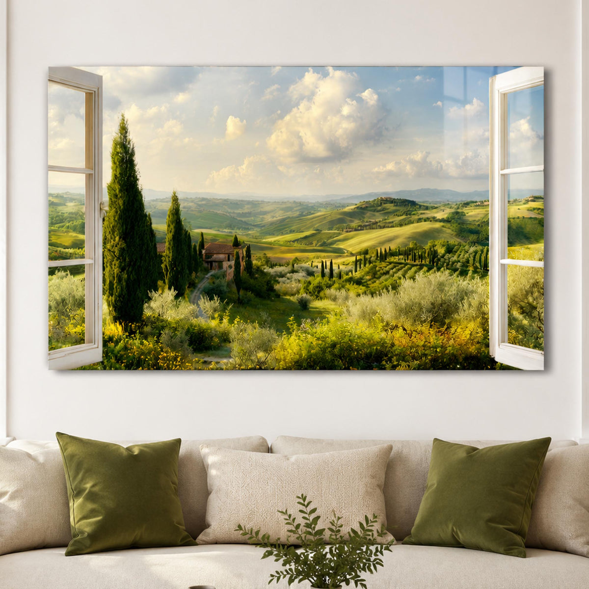Tuscan Window View lifestyle view