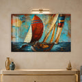 Artronauts Glass Print Weathered Sails Glass Wall Art