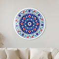 Ottoman Tulip Medallion with white frame
