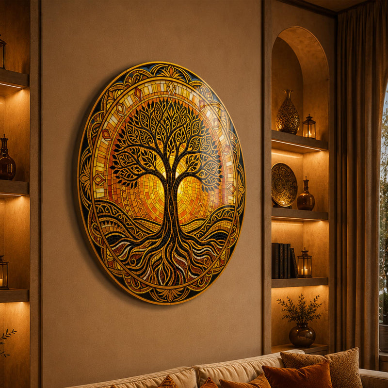 Sunlit Tree Of Life close-up angled detail