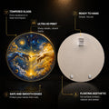Celestial Divine Touch — tempered glass, ultra HD print, ready to hang