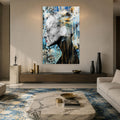 Artronauts Glass Print Floral Profile Glass Wall Art