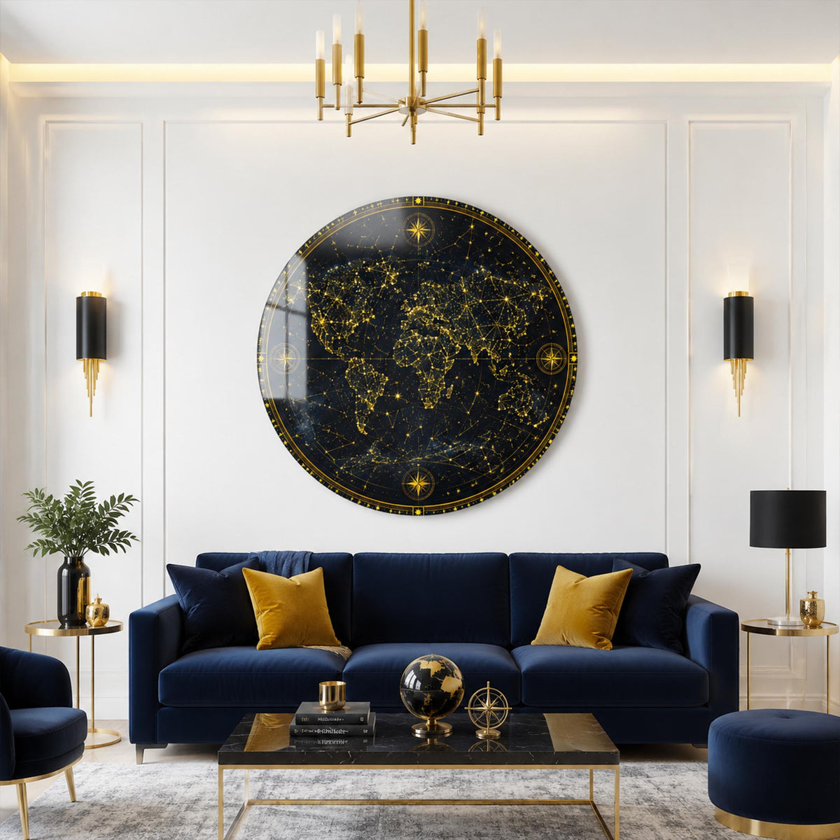 Celestial World Map lifestyle view