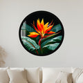 Tropical Bird Of Paradise with black frame