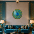 Turquoise Mystic Eye in a modern room