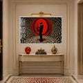 Crimson Jazz Portal with white frame