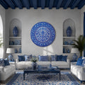 Cobalt Floral Medallion lifestyle view