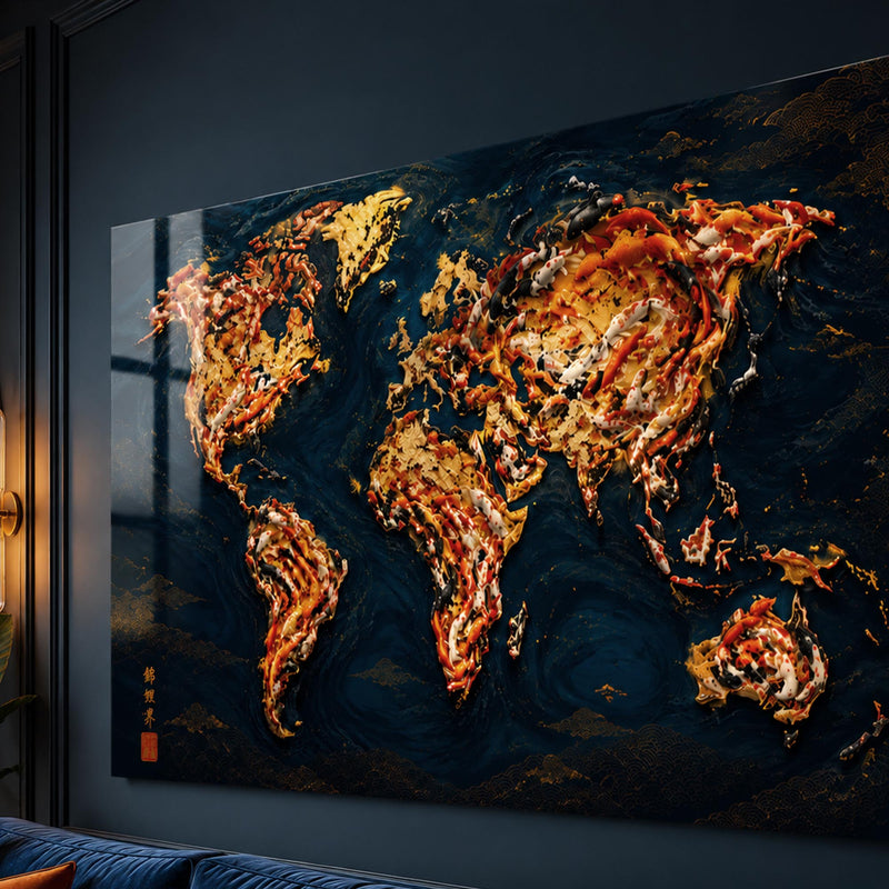 Koi World Map lifestyle view