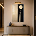Woman Under The Moon with silver frame