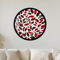 Crimson Leaf Canopy with black frame