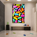 Chromatic Capsules with black frame