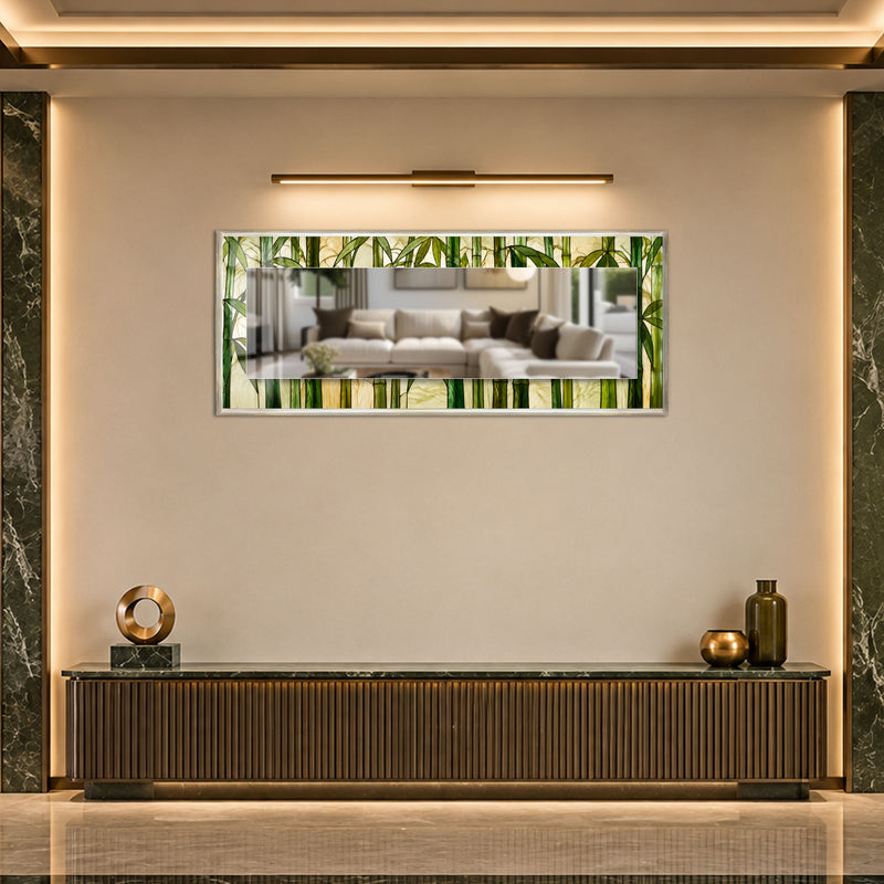 Bamboo Grove with silver frame